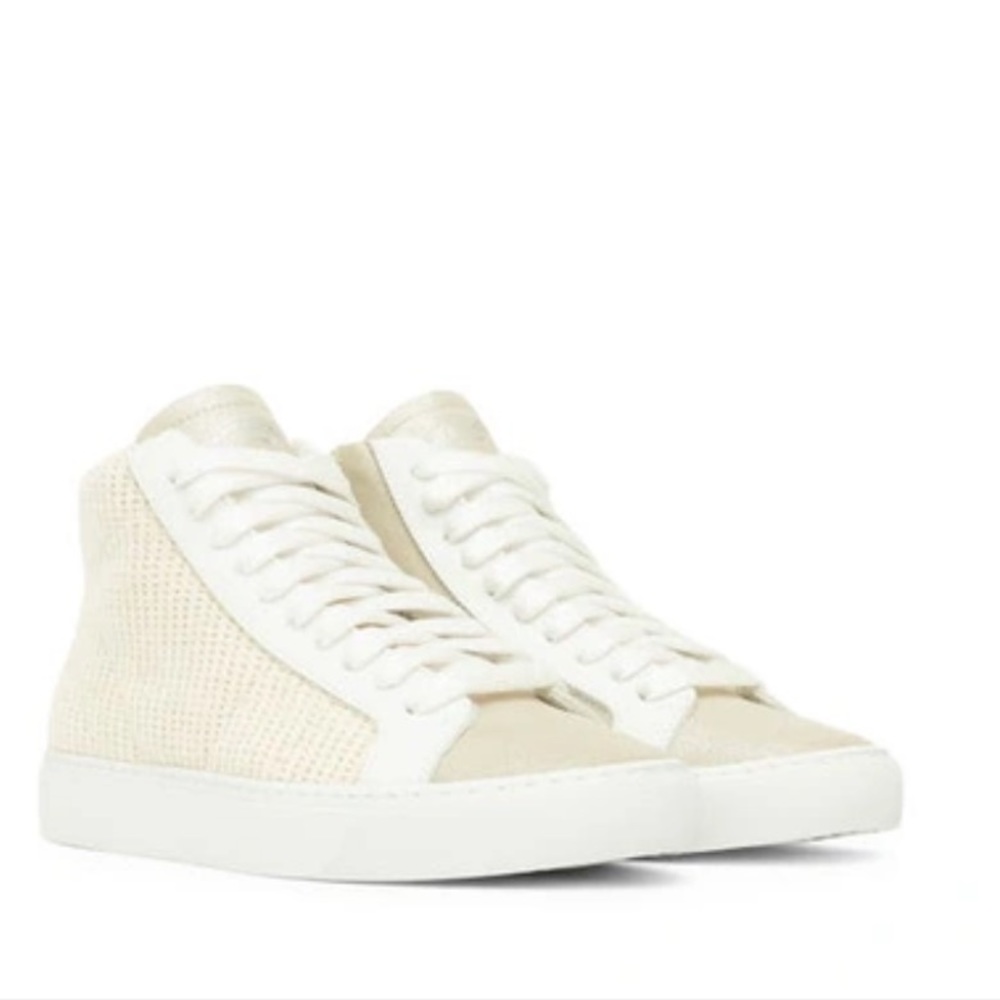 p448 star leather high top sneaker